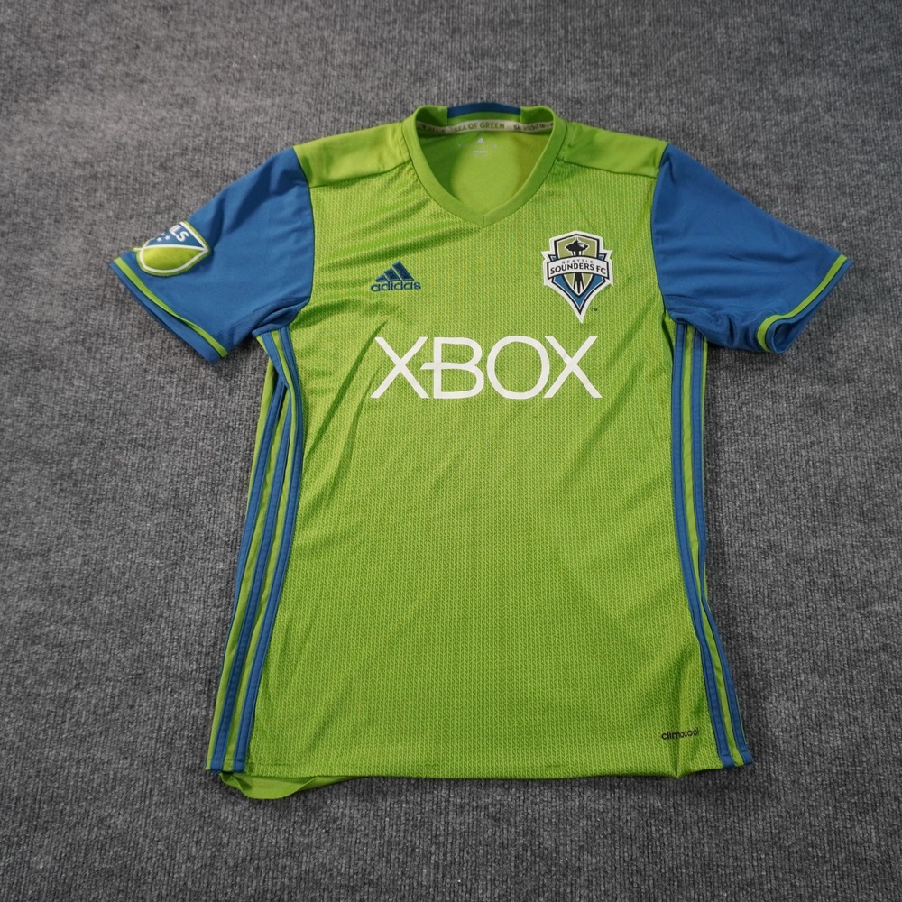 Adidas Seattle Sounders FC Jersey Mens Small Green Xbox MLS Soccer Shirt